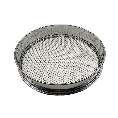 Soil Sieve for Garen -12 inches Soil Sifter for Rocks Compost-Sifting pan (1/4”Mesh Screen) - size: 1/4”Mesh Screen