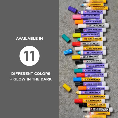 Sakura Solid Paint Markers - Permanent Marker Pens - Window, Wood & Glass Marker - Yellow Paint - 1 Pack - color: Yellow Paint