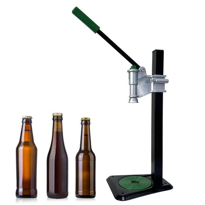 Manual Bottle Capper Tool Machine 26mm and 29mm Crown Capper Beer Corking Machine,Heavy Duty Strong Metal Easy Action Bench Bottle Capper, Adjustable Height Beer Bottle Capping for Home Brewing