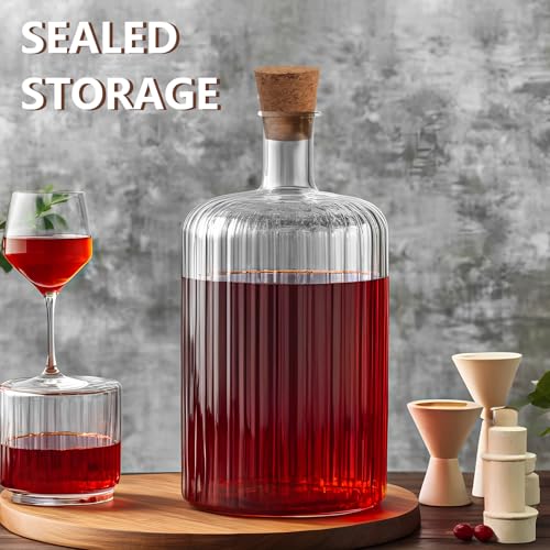 Carboy Cork Stopper with Plastic Funnel and Label Paper, Glass Carboy Cap for 1, 3, 5, 6 Gallon Glass Water Jug, Wood Tapered Fermentation Cap Cork Stoppers (1)