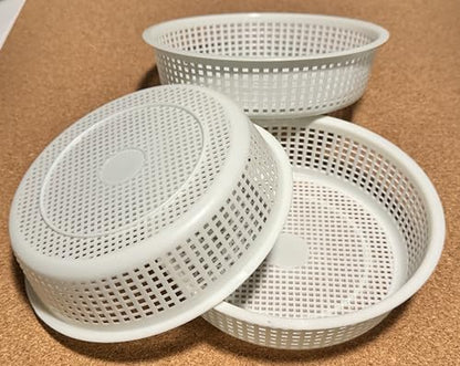 3 pcs Medium Cheese Mold for Cheese Making 1/2 qt - Soft Cheese Molds - Homemade Cheese Making Supplies - Moldes Para Queso Fresco o Panela Casero, White (Snow Mint) - color: Snow Mint