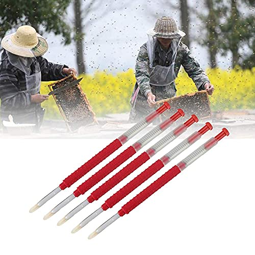 Beekeeping Moving Grafting Needle Tool 15PCS Shift Needle Bee Beekeeper Hive Queen Larva Hive Feeding Tools Apiculture Supplies (White) - color: White