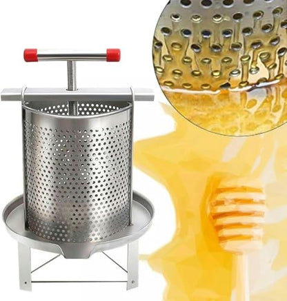 Olive Press, Stainless Steel Press Extractor, Home Honey Manual Press, Juice Wine Press for Carrots Oranges Berries~/