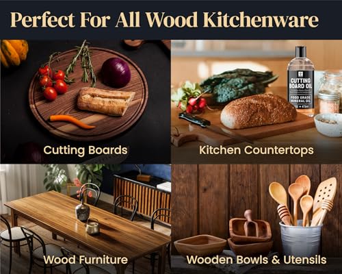Mevell Food Grade Mineral Oil Made in USA 8 Oz, Butcher Blocks and Kitchen Countertops Conditioner, Food Safe Cutting Board Oil, Finish for Marble, Soapstone - size: 5"L x 3.5"W