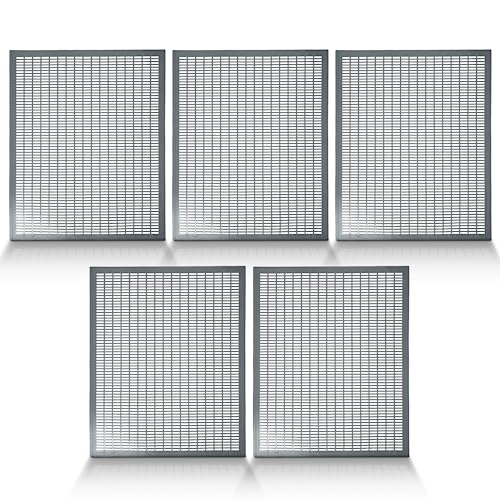 Mann Lake Plastic Queen Excluder, Fits 10 Frame Langstroth Beehives, Beekeeping Supplies & Kit Tools for All Beekeeping Levels, 5 Pack - size: 5 Pack
