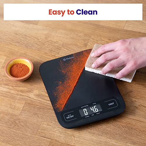 Etekcity Food Kitchen Scale, Digital Mechanical Weighing Scale,Grams and Ounces for Weight Loss, Baking, Cooking, Keto and Meal Prep, Large, Matte Black - color: Black