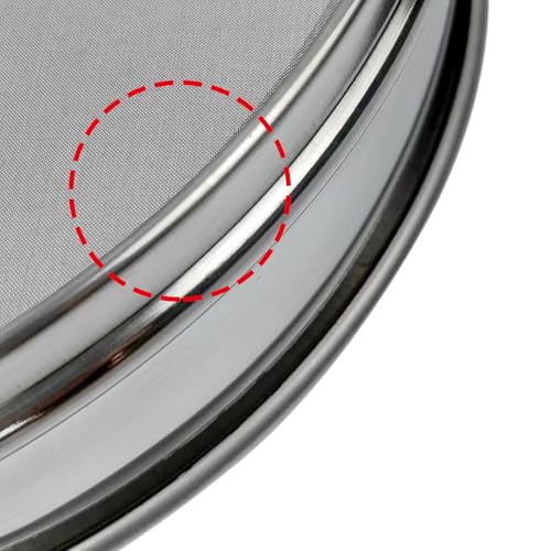 80 Mesh Lab Sieves 12" Diameter 304 Stainless Steel Wire Cloth Test Sieve for Industrial Laboratory Home - size: 80 mesh