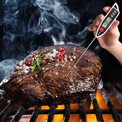 Digital Meat Food Thermometer for Candy Candle Milk BBQCooking Kitchen BBQ, Probe Instant Read Thermometer for Pork Deep Fry Roast Baking Temperature