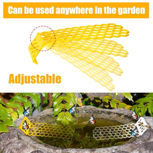 PEUTIER 2pcs Floating Bee Ladder, Plastic Floating Bee Island for Drinking Beehive Shaped Bee Watering Station Butterfly Bee Waterer for Beekeeping Feeding Equipment Bee Bath