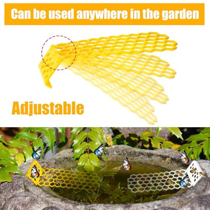 PEUTIER 2pcs Floating Bee Ladder, Plastic Floating Bee Island for Drinking Beehive Shaped Bee Watering Station Butterfly Bee Waterer for Beekeeping Feeding Equipment Bee Bath
