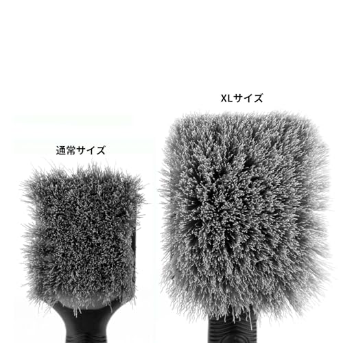 Detail Factory - ProGrip XL Tire Brush - Ergonomic ProGrip Handle - Stiff Synthetic Bristles to Cut Through Grime - Red and Black - color: Red, size: X-Large