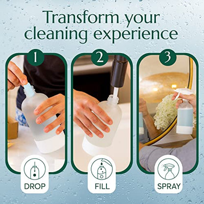 CLEANOMIC Glass and Mirror Cleaning Tablets (6 Pack) - All-Purpose Multi-Surface Household Cleaner Tablets (Scent-Free) - size: 6 Count (Pack of 1)