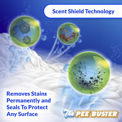 Pet Stain Remover – Refillable Cleaning Bottle with 5 Dissolvable Tablets – Multi-Surface Cleaner for Dog & Cat Urine on Carpet, Tile, Hardwood & Fabric
