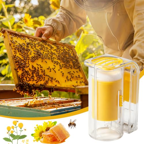 Pilipane Bee Queen Marking Marker Bottle, Queen Bee Catcher, Handed Queen bee Catcher Clip Holder Queen bee catching Marking Cage