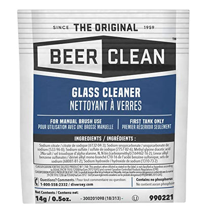 990221 Glass Cleaner for Manual Brushing, Restaurant Barware & Glass Cleaning System, Powder Packets, 0.5-Ounce (1 Packet) - size: 0.5 Ounce (Pack of 1)