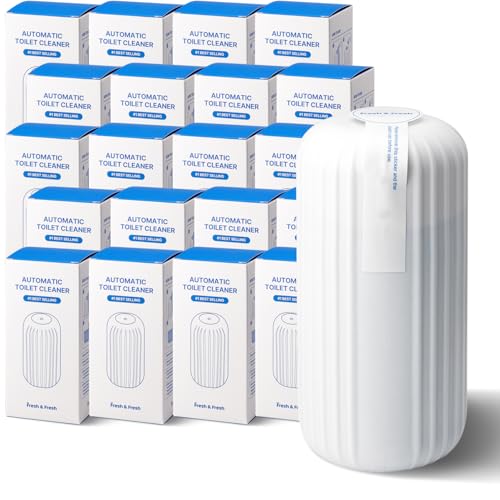 Fresh & Fresh Automatic Toilet Bowl Cleaners - 20 Bottles(UPTO 2500 FLUSHES/Bottle), Commercial and Residential Toilet Cleaner 3-4 MONTH Lasting Toilet Bowl Cleaner Bottle - color: Bottle (White), size: 20