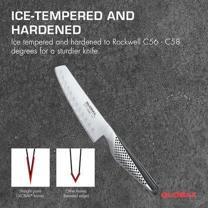 GLOBAL GS-91 5 1/2" inch, Vegetable Hollow Ground - size: 4.5"