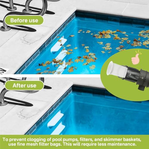 IWIWE 004-152-451-700 (004152451700) 600 Micron Fine Mesh Bag – Replacement for Paramount Pool Skimmer Basket Screen & Debris Cannister | Fits Paraskim, EDC, DDC Canisters