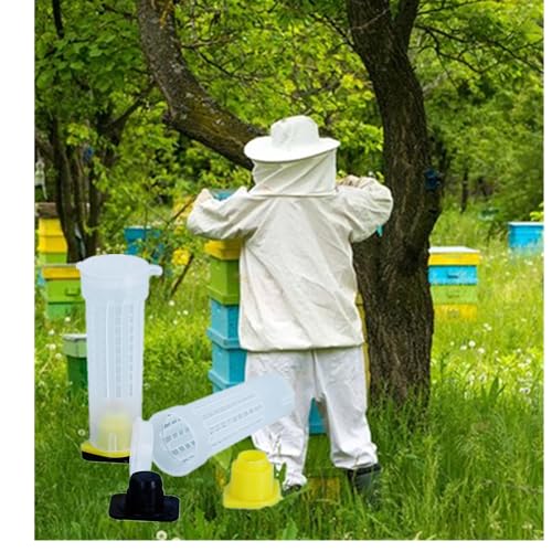 30pcs Queen Bee Roller Cages -Plastic Beekeeping Rearing Cup Kit Queen bee Roller Cage Rearing Cup Holder Beekeeping Tool