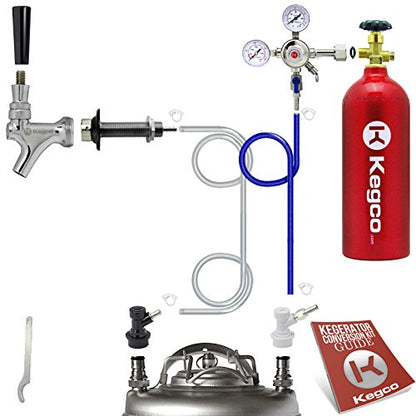 Kegco BF SHCK-5T Standard Homebrew Kegerator Conversion Kit with 5 lb Co2 Tank, Chrome