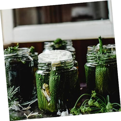 4pcs Fermentation Kit Mason Jar Lids Airtight Lids Glass Weights for Pickle Jars