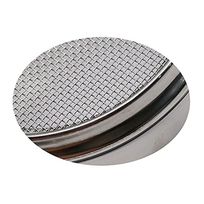 LABALPHA 14 Mesh Lab Sieves, Test Sieve #14 Mesh, 4'' Diameter, 304 Stainless Steel Wire Cloth (1.43mm) - size: 14 mesh (1.43mm)