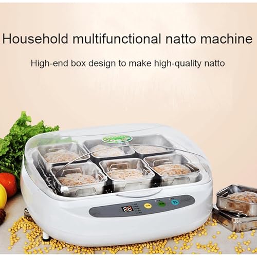 Automatic Electric Natto Fermentation Machine - 3.5L Multi-Purpose Stainless Steel Cup for Yogurt, Tempeh, Pickles