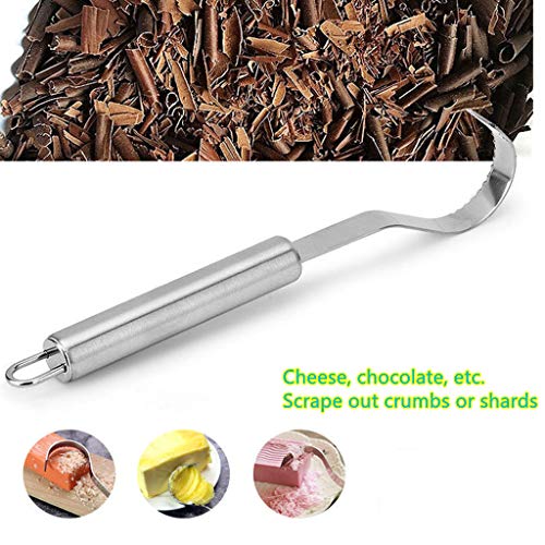 Cheese Scraper Cheese Grater,Chocolate Shaver,Chocolate Scraper Cheese Shaver, Handheld Stainless Steel,Used In The Kitchen, Baking, And Making Baby Food(2 Packs）