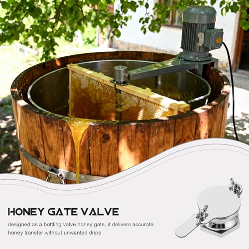 BESTonZON Stainless Steel Honey Gate Valve Honey Tap Beekeeping Equipment Tool for 4.4/5.5 Gallon Bucket Bottling Accessories