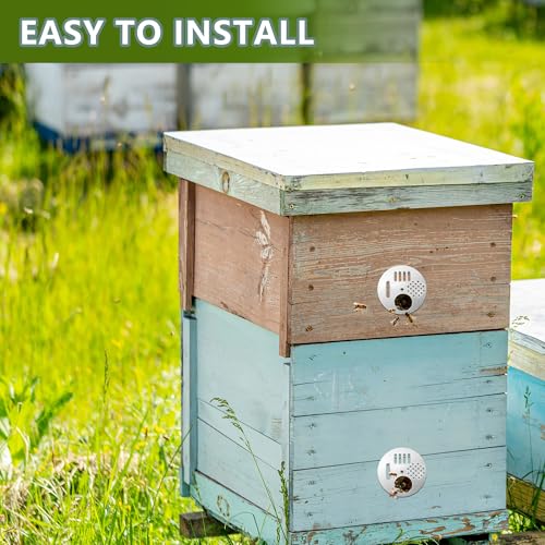Bee Hive Box Entrance Gates, Round Stainless Steel, Small, 12Pcs | Beekeeping Supplies, Beehive Kits, Entrance Disk Gate - size: Small
