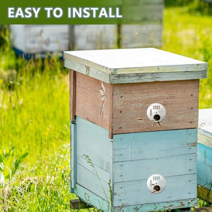 Bee Hive Box Entrance Gates, Round Stainless Steel, Small, 12Pcs | Beekeeping Supplies, Beehive Kits, Entrance Disk Gate - size: Small