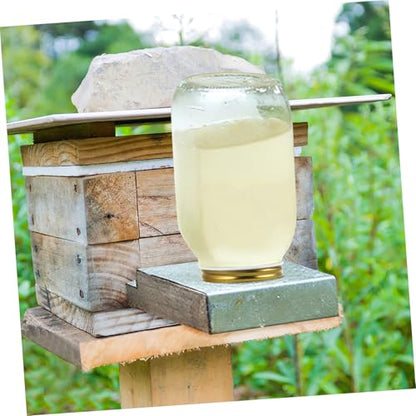 HANABASS 5pcs Beehive Feeder Lids Easy Install Bee Watering Station for Hive Entry Reusable Beekeeping Tool Versatile Dispenser for Water Feeding