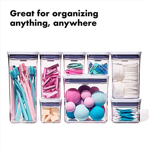 OXO Good Grips 3-PC Small Square Short POP Container Set,(Pack of 2) - size: Container Set (Pack of 2)
