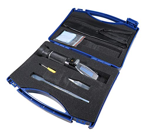 Sper Scientific Sugar Refractometer with Automatic Temperature Compensation (ATC) 300010 – Portable Brix Meter 0 to 32%, Measures Sugar Content for Industrial Applications & more - style: Standard
