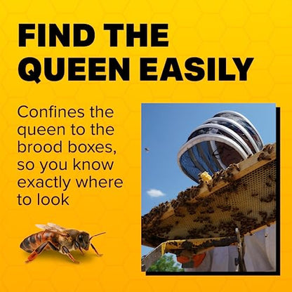 Mann Lake Plastic Queen Excluder, Fits 10 Frame Langstroth Beehives, Beekeeping Supplies & Kit Tools for All Beekeeping Levels, 5 Pack - size: 5 Pack