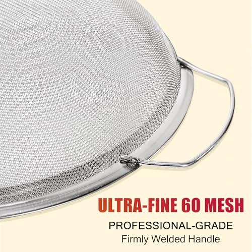 Fine Mesh Paint Strainer 60 Mesh Stainless Steel Paint Filter Emulsion Honey Funnel Filter Cover Fits 5 Gallon Paint Bucket Filter Tool Insert Strains (2 pcs) - size: 2 pcs