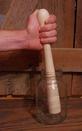 Maple Wooden Cabbage Tamper for sauerkraut and more (Small 12" tall) Made In USA