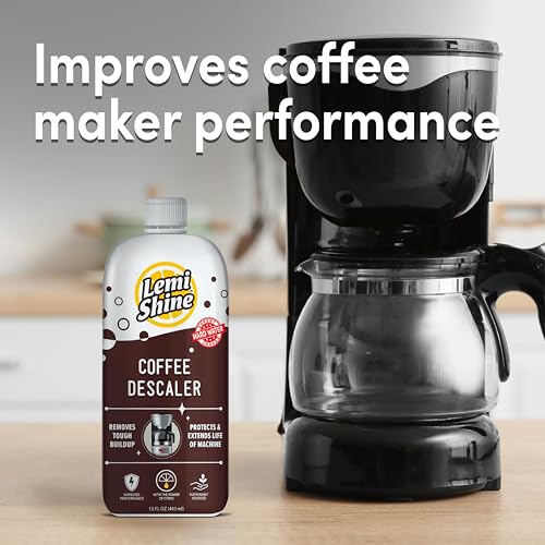 Lemi Shine Coffee Descaler - Made with Food-Grade Citric Acid - 15 oz | Removes Tough Buildup - Food-Grade Citric Acid Coffee Maker Cleaner for Nespresso, Keurig, and More - size: 15 Ounce (Pack of 1)