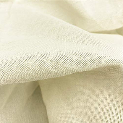 Traditional THAI Sticky Rice 16 Inch Round 6 Pack Reusable Cheesecloth, Grade 90 Triple Stitched Hem, Chef Quality, 100% Unbleached Cotton Fabric for Straining and Cooking - size: 16 IN