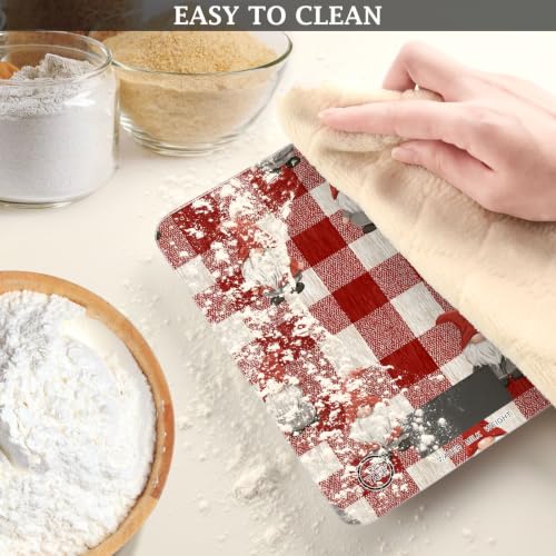 Food Scale Kitchen Digital Scale Food Ounces and Grams Dieting Baking Cooking Waterproof Glass Panels LCD Display,4 Units Scale Tare Function Checkered Red - color: Valentines Love Heart