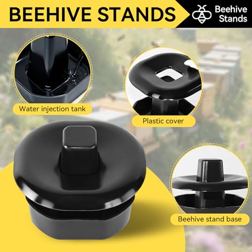 4 Sets/16Pcs Beehive Stands, Ant-Proof Beehive Feet Stands, Plastic Beehive Base for Outdoor Beekeeping Operations