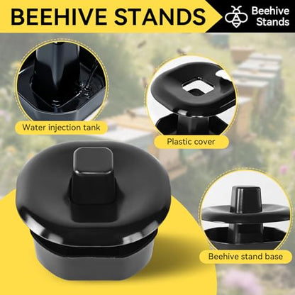 4 Sets/16Pcs Beehive Stands, Ant-Proof Beehive Feet Stands, Plastic Beehive Base for Outdoor Beekeeping Operations