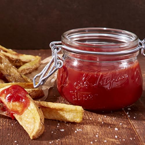 Le Parfait Super Jar 250mL (8oz) French Glass Preserving Jar w/Airtight Rubber Seal & Wire Bail Closure - BPA-Free Canning Jar for Pickles, Fruit, Sauce & Food Storage - Made in France Since 1930 1PK - color: 08oz (Single)