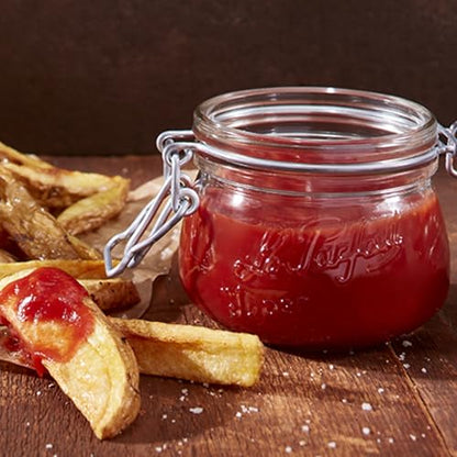 Le Parfait Super Jar 250mL (8oz) French Glass Preserving Jar w/Airtight Rubber Seal & Wire Bail Closure - BPA-Free Canning Jar for Pickles, Fruit, Sauces & Food Storage - Made in France Since 1930 6PK - color: 08oz (Set/6)
