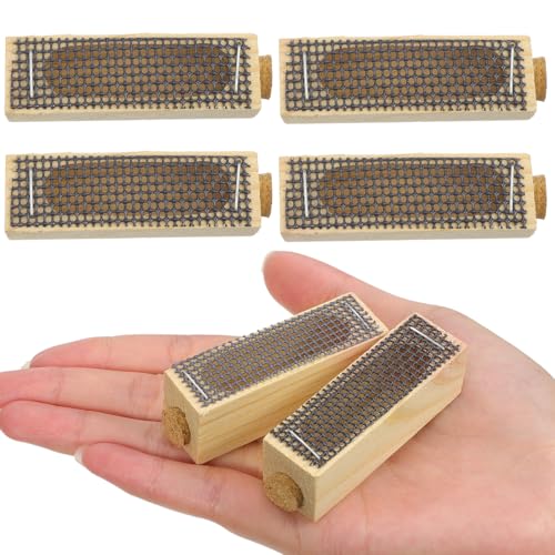 Queen Cages for Bees : 5pcs Wooden Queen Cages, Mini Beekeeping Protector Cage, Breathable Beekeeping Supplies Equipment with Metal Mesh and Corks for Bee Rearing and Beehive