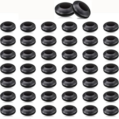 Mudder 50 Packs Airlock Grommet, Fermenter Lid Grommet, Rubber for Mason Jars, Straws, Airlock, Beer, Wine, Plastic Bucket Fermenter Lids, 5/8 Outer Diameter and 3/8 Inner Diameter