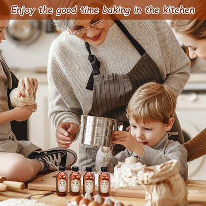 Uiifan 12 Pack Amber Glass Bottle Boston Round Bottles with Caps Refillable Vanilla Extract Jars Gift for Homemade Vanilla Extract Making, Brewing, Kombucha, Oil & Long-term Liquid Storage(2 oz) - size: 2 Ounces
