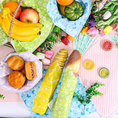 480Pcs Wax Paper Dry Waxed Deli Paper Sheets 12x12 inch Sandwich Wrap Paper Floral Parchment Sheets Basket Liner Food Paper Sheets for Carnival Home Kitchen Picnic Spring Summer Tea Party Favors - color: Spring Theme 480 Sheets