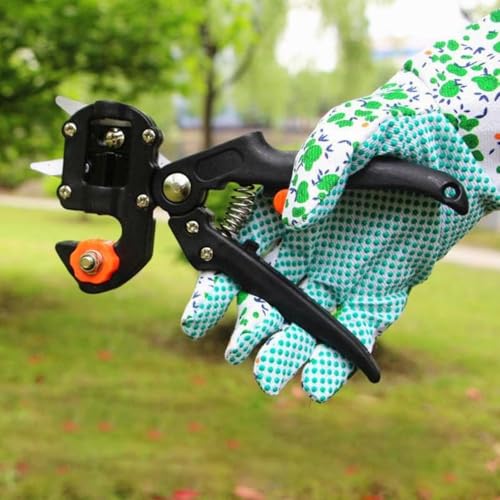 2 in 1 Garden Grafting Tool Kit with 2 Replacement Blades and 1 Grafting Base,Professional Gardening Pruning Tool Set,for Plant Branch Vine Fruit Tree Cutting,Grafting & Trimming