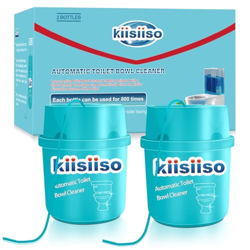 KIISIISO Toilet Bowl Cleaners, Septic-Safe Automatic Toilet Cleaner Bottles, Sustained-Release Toilet Tank Cleaners For Against Tough Stains, Long-Lasting Deep Cleaning & Freshness-2 Packs - size: 7.5 Ounce (Pack of 2)